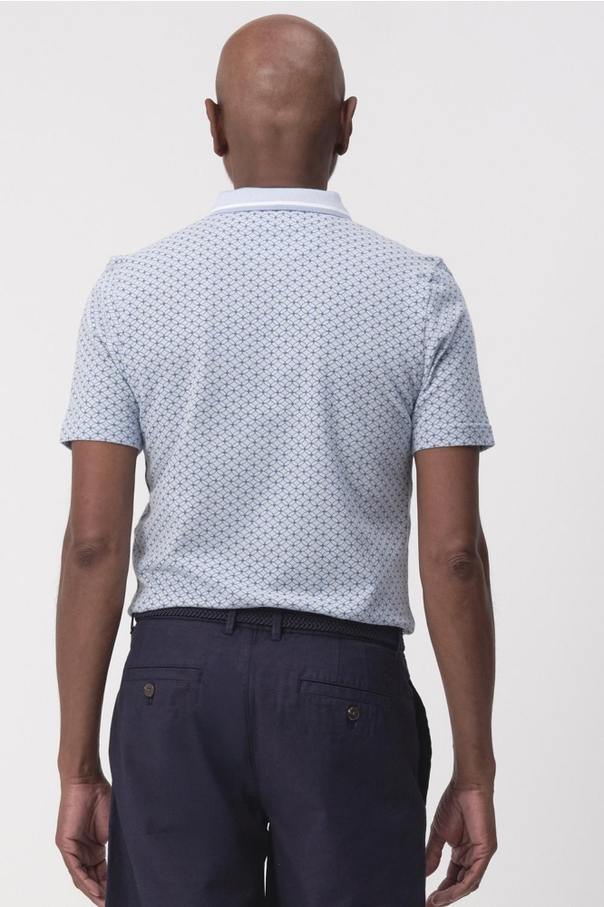 STANSON AOP POLO KM 096117 3251 Chambray blue